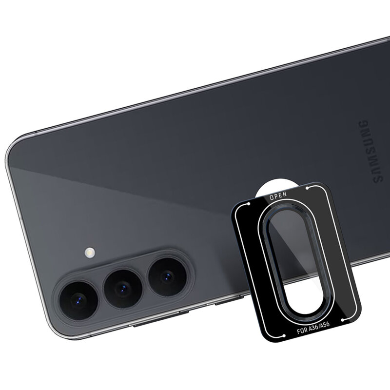 Folie Samsung Galaxy S26 FE 3mk Lens Protection Pro, negru