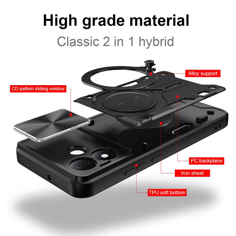 Husa Xiaomi Redmi Note 17 4G Techsuit CamGuard Pro, albastru