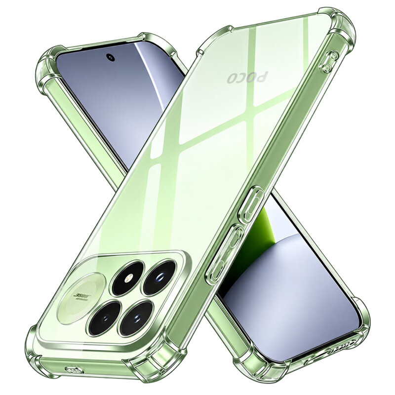 Husa Xiaomi Poco F9 Pro Techsuit Shockproof Clear Silicone, transparenta