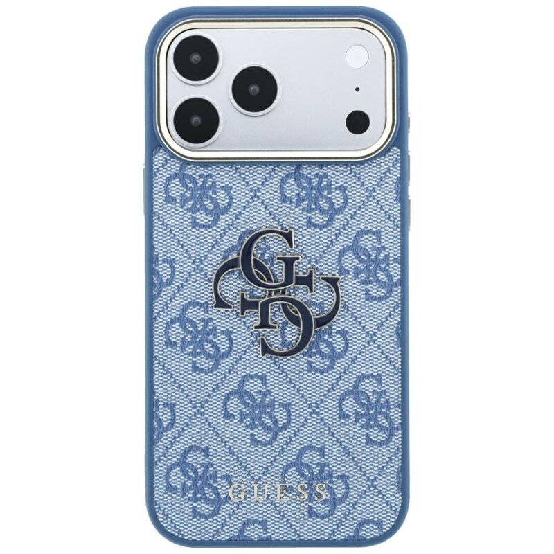 Husa originala Guess iPhone 17 Pro Hardcase 4G Big Resin Logo, albastru, GUHCP18L6P4SRMLB