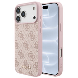 Husa originala Guess iPhone 18 Pro Hardcase 4G Classic Logo, roz, GUHCP18LG4GFPI