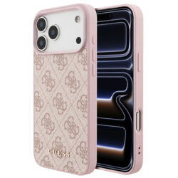 Husa originala Guess iPhone 17 Pro Hardcase 4G Classic Logo, roz, GUHCP18LG4GFPI