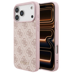 Husa originala Guess iPhone 17 Pro Max Hardcase 4G Classic Logo, roz, GUHCP18XG4GFPI