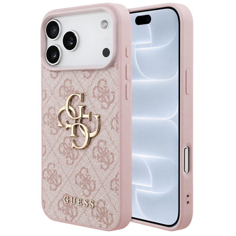 Husa originala Guess iPhone 18 Pro Hardcase 4G Big Logo, roz, GUHCP18L4GMGPI