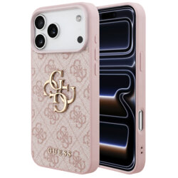 Husa originala Guess iPhone 17 Pro Hardcase 4G Big Logo, roz, GUHCP18L4GMGPI