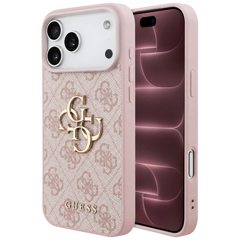 Husa originala Guess iPhone 18 Pro Max Hardcase 4G Big Logo, roz, GUHCP18X4GMGPI