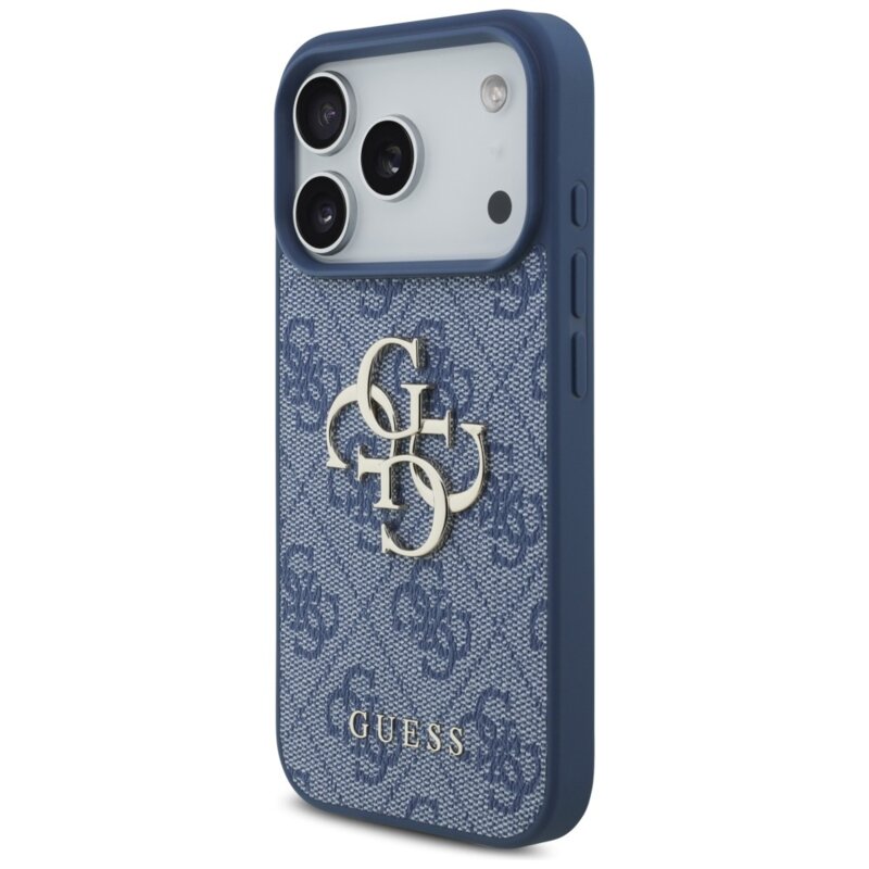 Husa originala Guess iPhone 17 Pro Hardcase 4G Big Logo, albastru, GUHCP18L4GMGBL