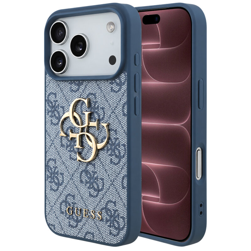 Husa originala Guess iPhone 18 Pro Max Hardcase 4G Big Logo, albastru, GUHCP18X4GMGBL