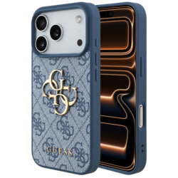 Husa originala Guess iPhone 17 Pro Max Hardcase 4G Big Logo, albastru, GUHCP18X4GMGBL
