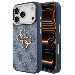 Husa originala Guess iPhone 17 Pro Max Hardcase 4G Big Classic Logo, albastru, GUHCP18X4GMGCBL