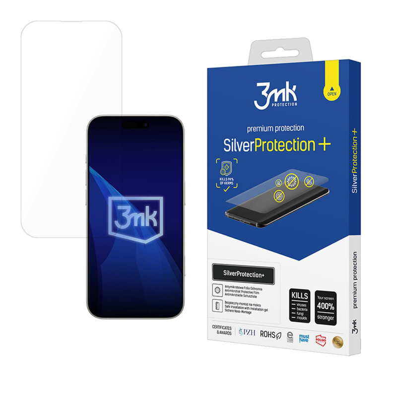 Folie iPhone 18 Pro 3mk SilverProtection+, transparenta