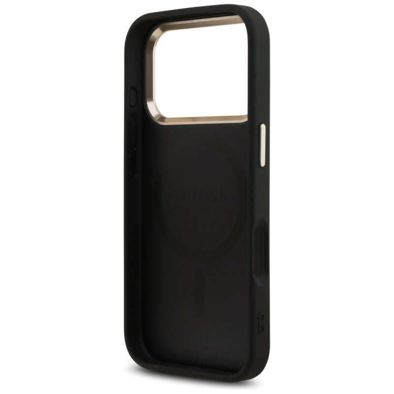 Husa originala Guess iPhone 17 Pro Hardcase 4G Triangle Logo MagSafe, negru, GUHMP18LP4GTDGMK