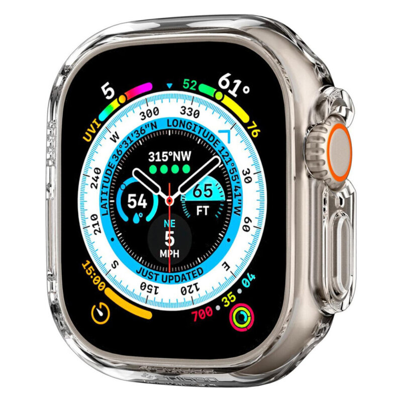 Husa Apple Watch Ultra 3 Spigen Thin Fit, transparenta