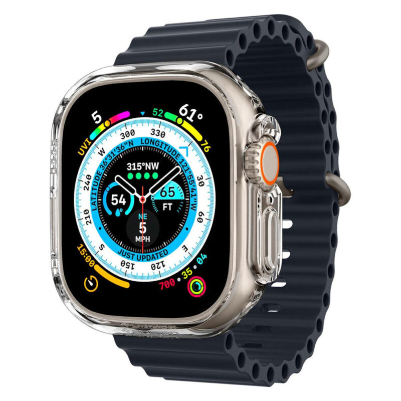 Husa Apple Watch Ultra 3 Spigen Thin Fit, transparenta