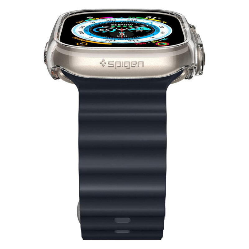 Husa Apple Watch Ultra Spigen Thin Fit, transparenta