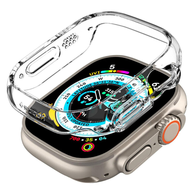 Husa Apple Watch Ultra 2 Spigen Thin Fit, transparenta