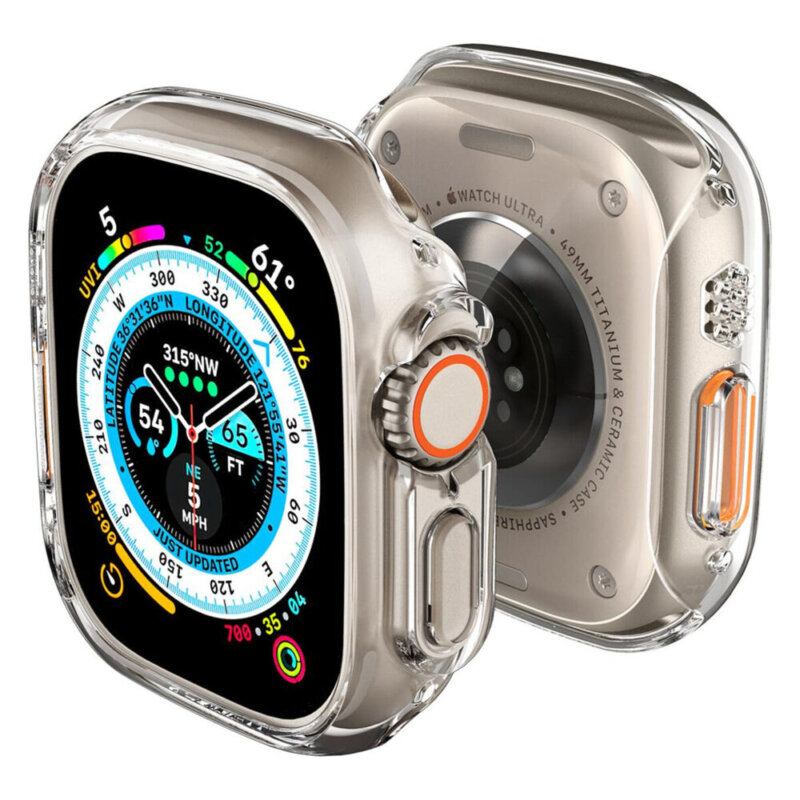 Husa Apple Watch Ultra 2 Spigen Thin Fit, transparenta