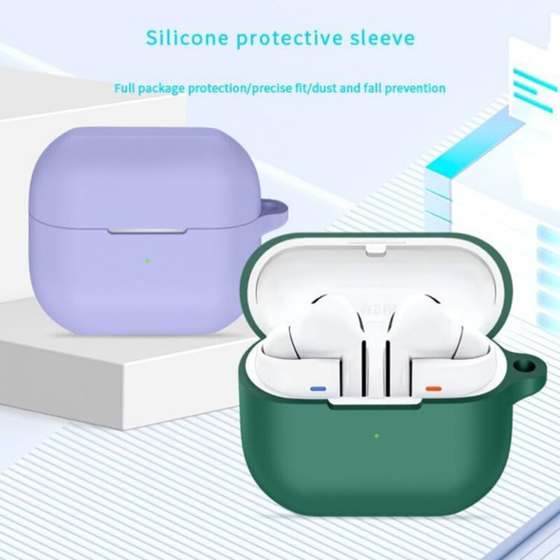 Husa AirPods 5 Techsuit Silicone Case, bleumarin