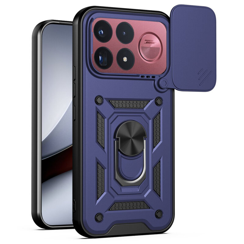 Husa Xiaomi Poco F9 Ultra protectie camera Techsuit CamShield Series, albastru