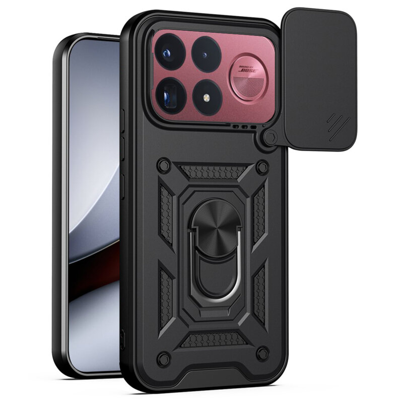 Husa Xiaomi Poco F9 Ultra protectie camera Techsuit CamShield Series, negru