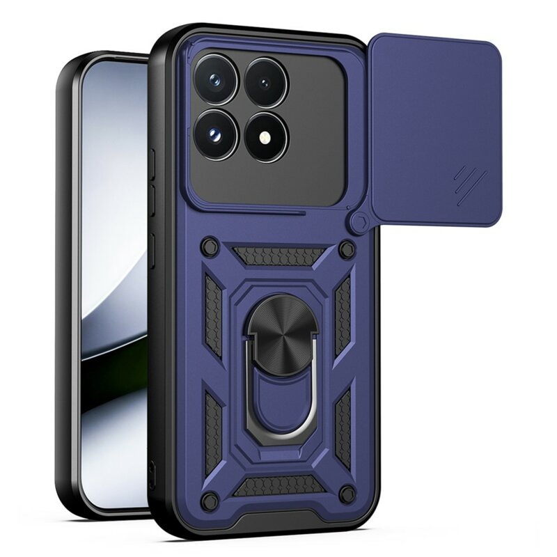 Husa Xiaomi Poco F9 Pro protectie camera Techsuit CamShield Series, albastru
