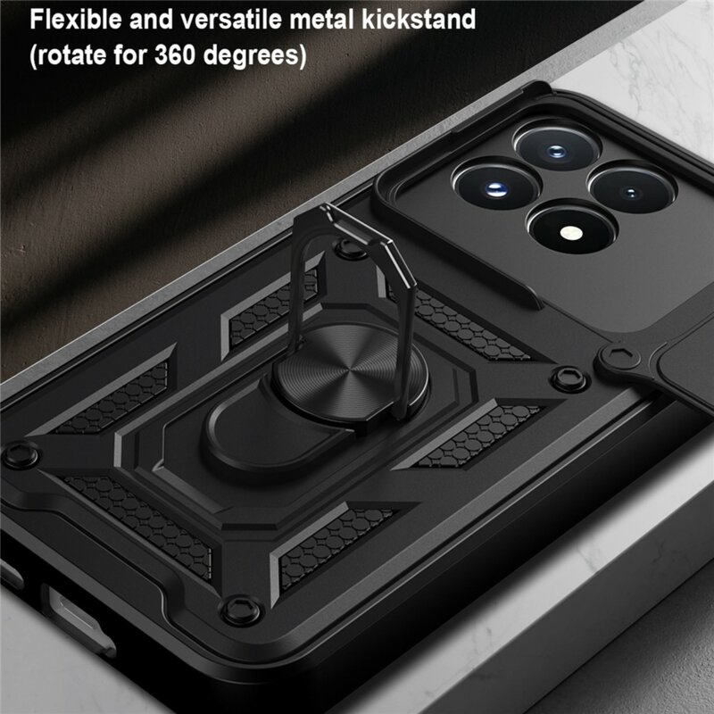 Husa Xiaomi Poco F9 Pro protectie camera Techsuit CamShield Series, albastru
