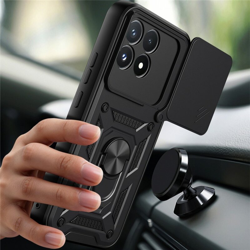 Husa Xiaomi Poco F9 Pro protectie camera Techsuit CamShield Series, negru
