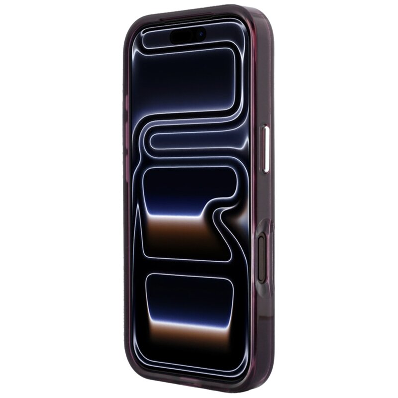 Husa iPhone 18 Pro Max Karl Lagerfeld IML Choupette Body Sketch Print MagSafe, bordo, KLHMP18X6HCIKDR