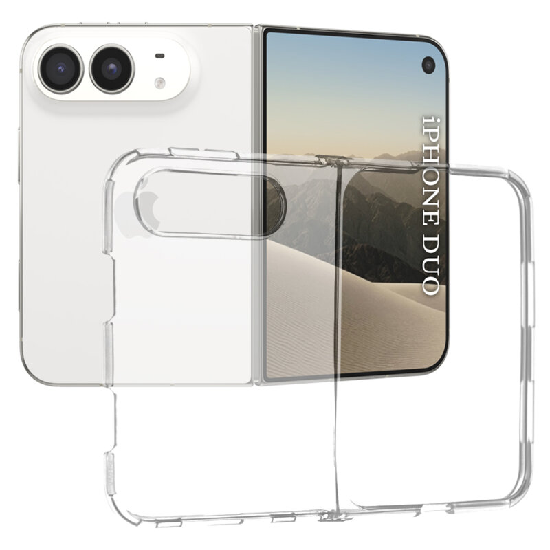 Husa iPhone Duo Techsuit Clear Silicone, transparenta