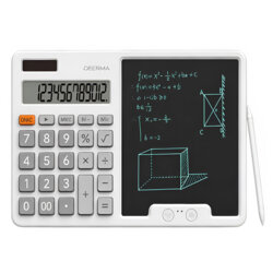 Calculator cu ecran LCD si stylus pentru notite Deerma JX01, gri