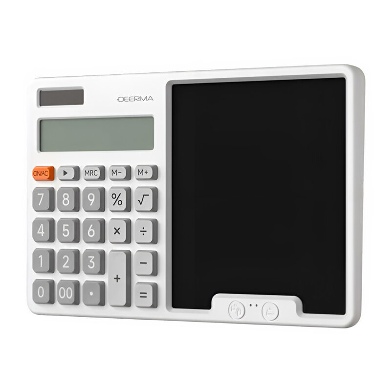 Calculator cu ecran LCD si stylus pentru notite Deerma JX01, gri