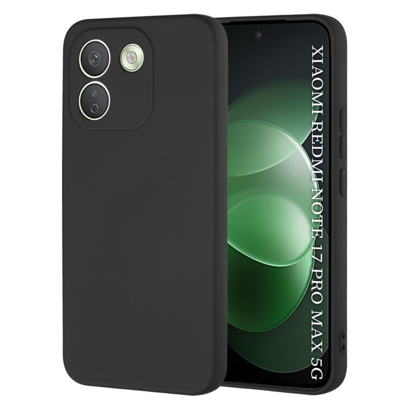 Husa silicon Xiaomi Redmi Note 17 Pro Max Techsuit SoftFlex, negru