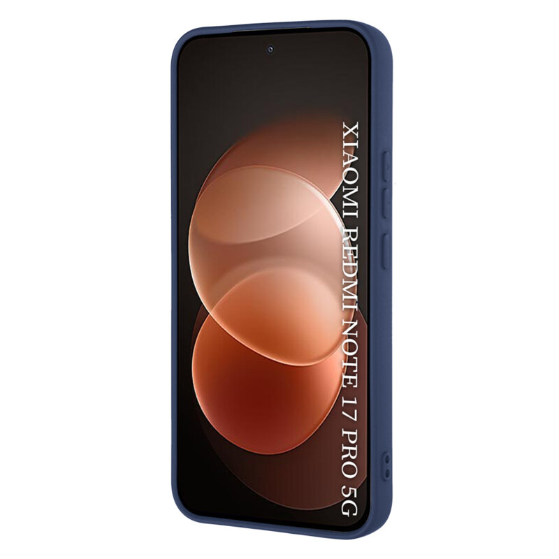 Husa silicon Xiaomi Redmi Note 17 Pro 5G Techsuit SoftFlex, bleumarin