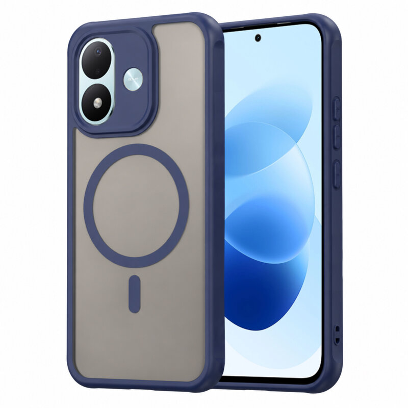 Husa Xiaomi Redmi Note 17 5G Techsuit HaloFrost II MagSafe, bleumarin