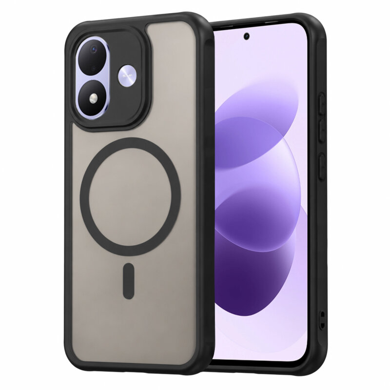 Husa Xiaomi Redmi Note 17 4G Techsuit HaloFrost II MagSafe, negru