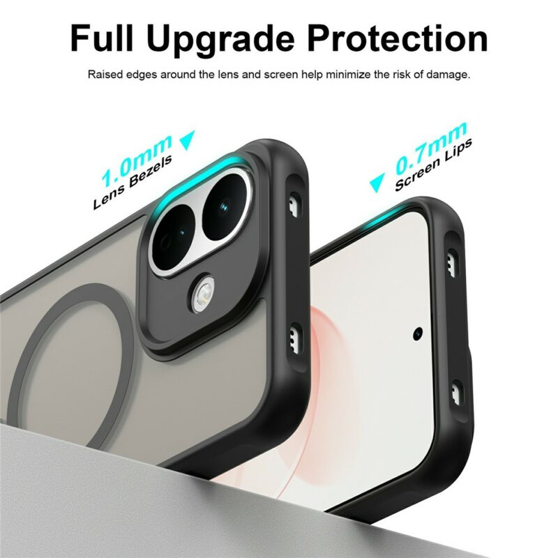 Husa Xiaomi Redmi Note 17 5G Techsuit HaloFrost II MagSafe, negru