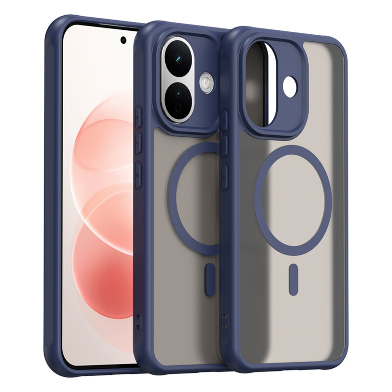 Husa Xiaomi Redmi Note 17 Pro 5G Techsuit HaloFrost II MagSafe, bleumarin