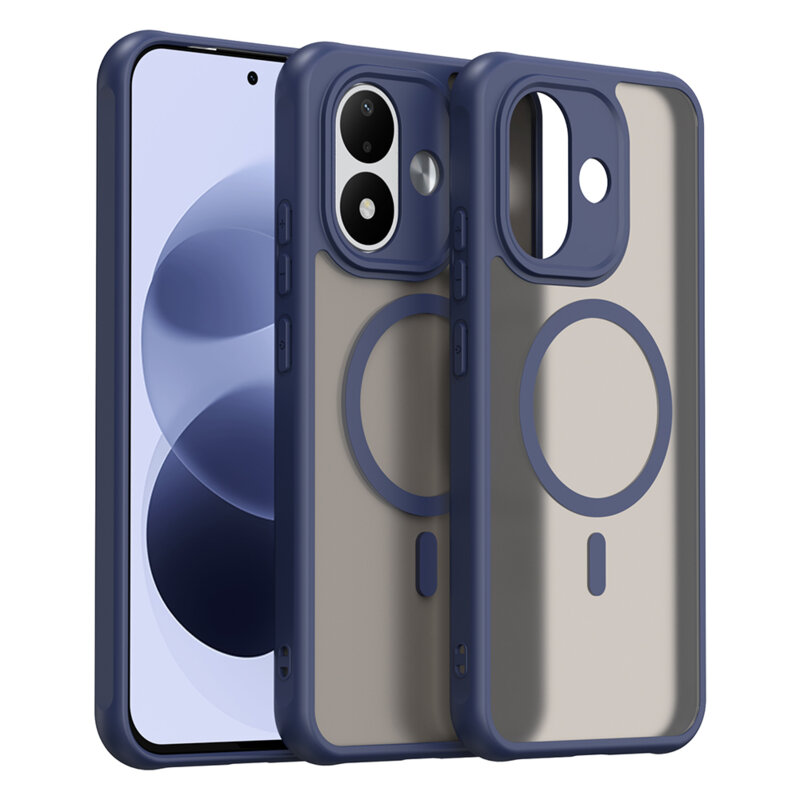 Husa Xiaomi Redmi Note 17 5G Techsuit HaloFrost II MagSafe, bleumarin