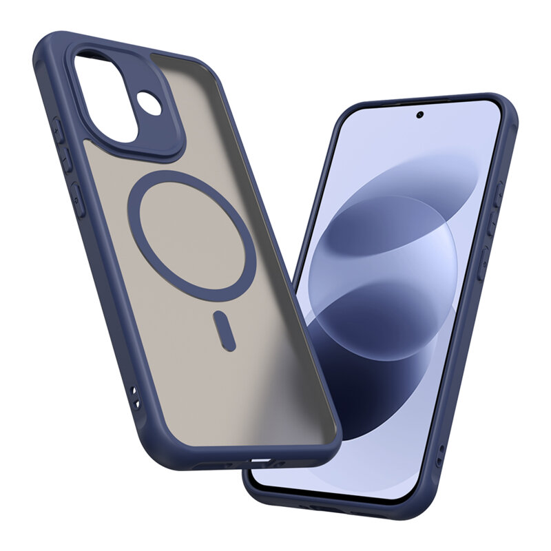 Husa Xiaomi Redmi Note 17 5G Techsuit HaloFrost II MagSafe, bleumarin
