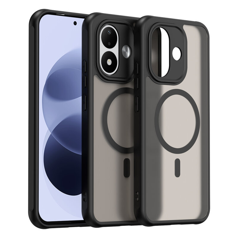 Husa Xiaomi Redmi Note 17 4G Techsuit HaloFrost II MagSafe, negru