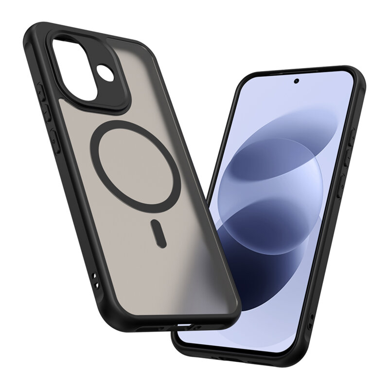 Husa Xiaomi Redmi Note 17 4G Techsuit HaloFrost II MagSafe, negru