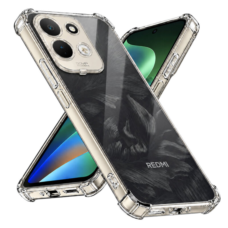 Husa Xiaomi Redmi 17 4G Techsuit Shockproof Clear Silicone, transparenta