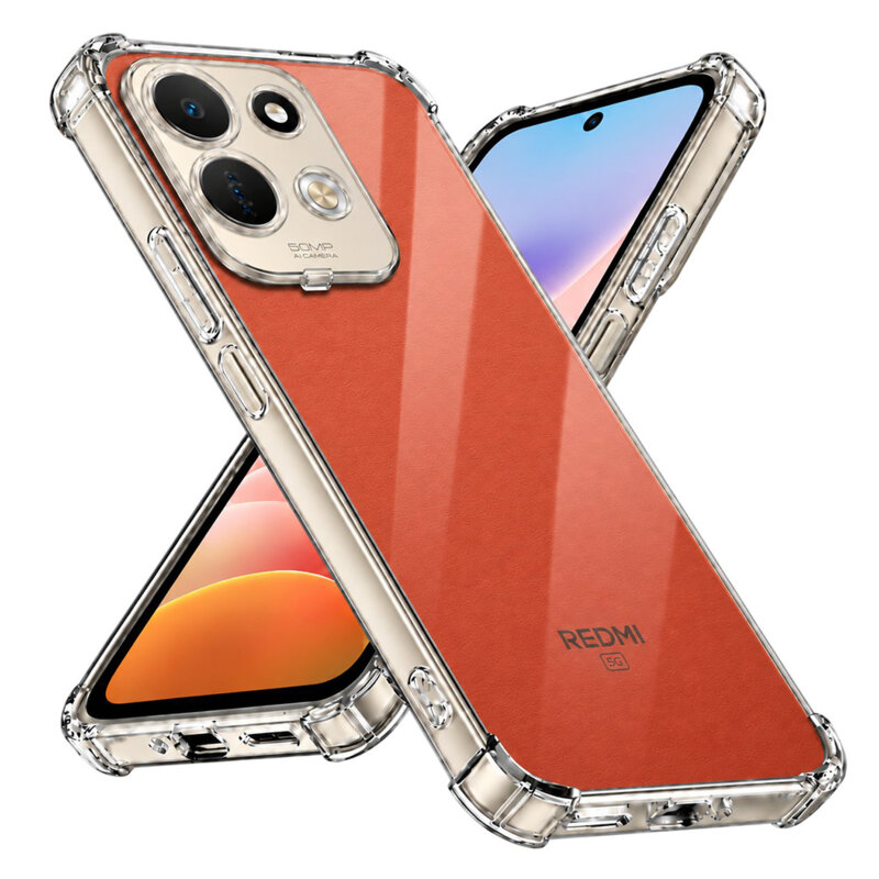 Husa Xiaomi Redmi 17 5G Techsuit Shockproof Clear Silicone, transparenta