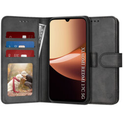 Husa 360 Xiaomi Redmi 17C 5G Techsuit Diary Book, negru