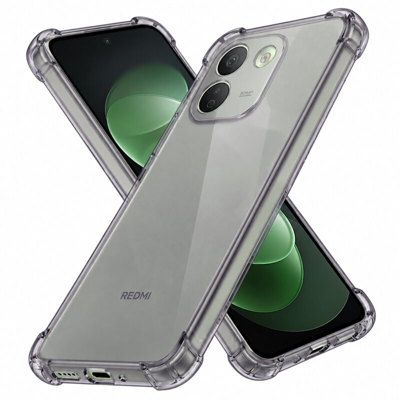 Husa Xiaomi Redmi Note 17 Pro Max Techsuit Shockproof Clear Silicone, fumuriu