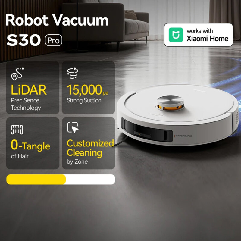 Aspirator robot cu mop, smart mapping Deerma S30 Pro, 15000Pa