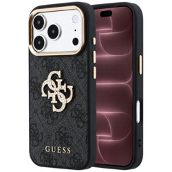 Husa originala Guess iPhone 18 Pro Max Hardcase 4G Big Strass Logo, negru, GUHCP18X6P4DSMLK