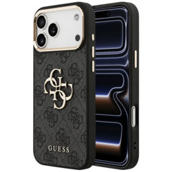 Husa originala Guess iPhone 17 Pro Hardcase 4G Big Classic Logo, negru, GUHCP18L4GMGCGR