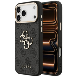 Husa originala Guess iPhone 17 Pro Max Hardcase 4G Big Classic Logo, negru, GUHCP18X4GMGCGR