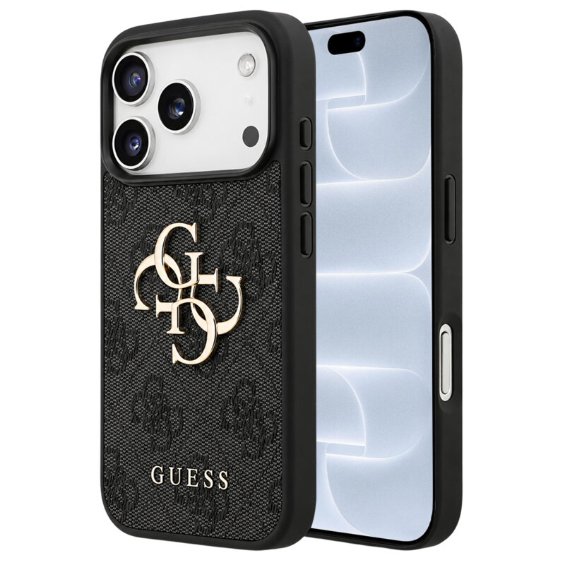 Husa originala Guess iPhone 18 Pro Hardcase 4G Big Logo, negru, GUHCP18L4GMGGR